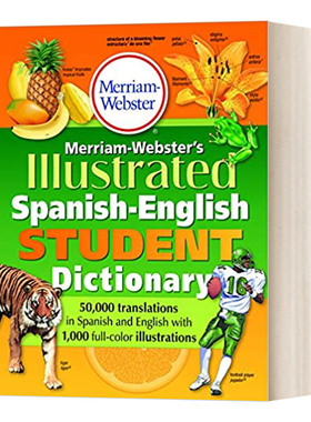 英文原版 Merriam-Webster's Illustrated Spanish-English Student Dictionary 韦氏原版词典 西英词典  进口英语学习工具书籍