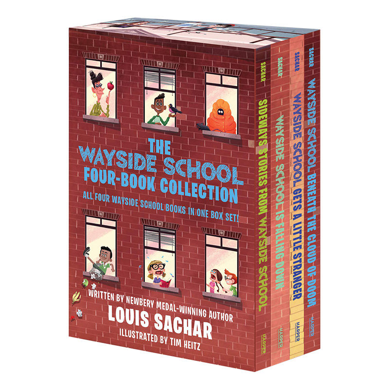 歪歪路小学1-4册 英文原版儿童读物 the wayside school 4-book box