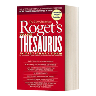英文原版 New American Roget's College Thesaurus in Dictionary Form 新美国罗格大学词典 修订和更新 英文版 进口英语书籍
