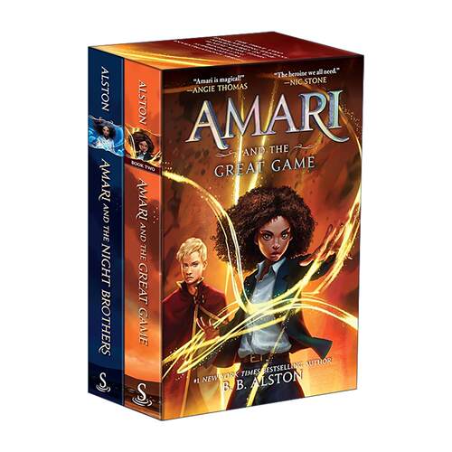 英文原版 Amari 2-Book Box Set 阿玛瑞2册盒装 含黑夜兄弟和伟大游戏 英文版 进口英语原版书籍