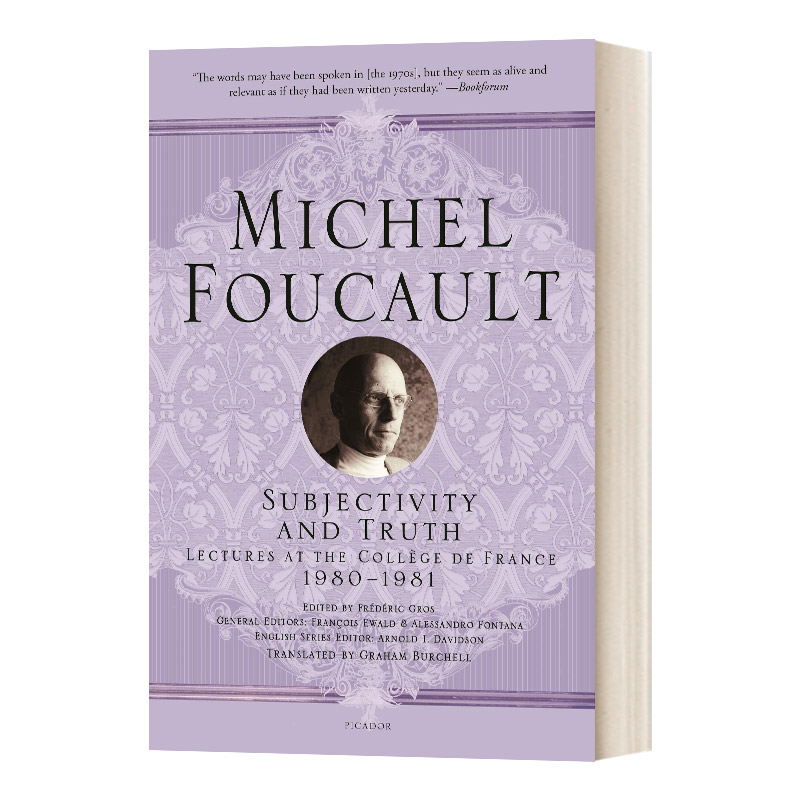 Subjectivity and Truth主体性与真相 福柯法兰西学院课程系列1980-1981进口原版英文书籍