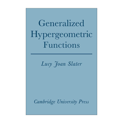 英文原版 Generalized Hypergeometric Functions 广义超几何函数 Lucy Joan Slater 英文版 进口英语原版书籍