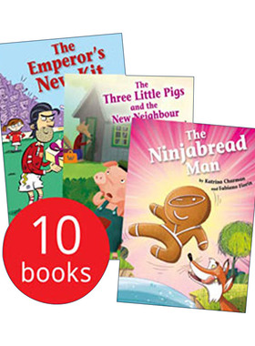 英文原版 Hopscotch Twisty Tales x 10 PB S/W 跳房子故事 10册套装 英文版 进口英语原版书籍