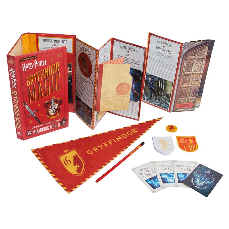 英文原版 Harry Potter Gryffindor Magic Artifacts from the Wizarding World 格兰芬多学院 魔法道具折叠书 英文版 进口英语书