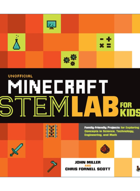 英文原版 Unofficial Minecraft STEM Lab for Kids 我的世界STEM非官方实验室 英文版 进口英语原版书籍