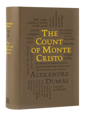 英文原版 Count of Monte Cristo 基督山伯爵 字云经典系列 大仲马 英文小说 皮质封面 Alexandre Dumas 英文版
