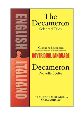 原版 Decameron Selected Tales - Decameron Novelle Scelte 十日谈选集 薄伽丘 英意双语版 进口原版书籍