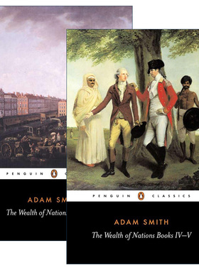 The Wealth of Nations Books  I - V 国富论 2册 企鹅黑经典进口原版英文书籍