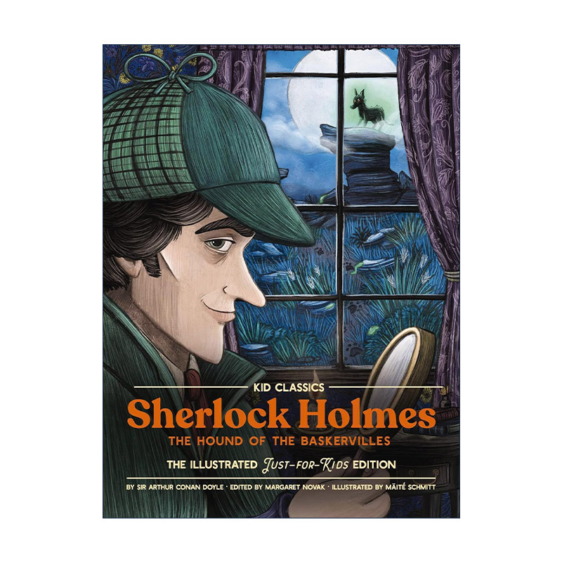 英文原版 Sherlock 夏洛克 巴斯克维尔的猎犬 儿童经典系列 精装彩色插图版 英文版 进口英语原版书籍