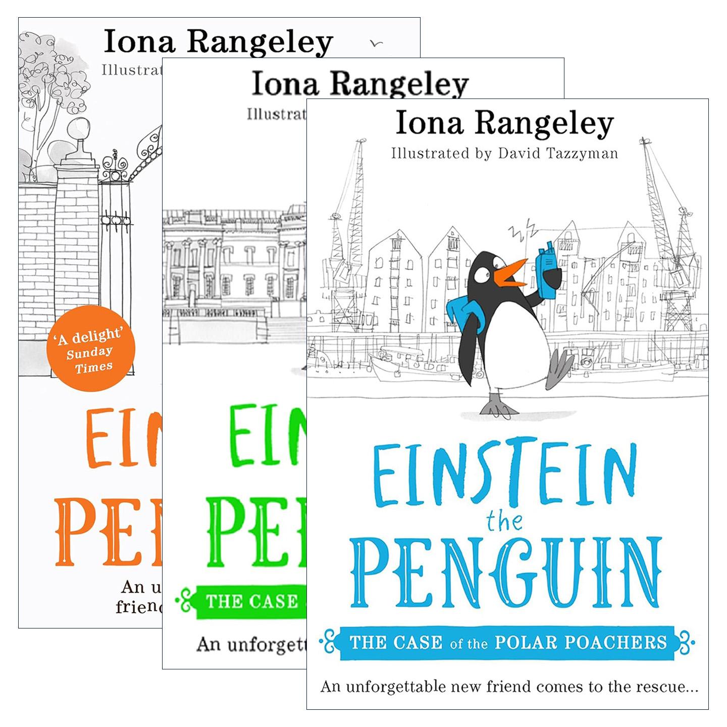 英文原版 Einstein the Penguin 企鹅爱因斯坦系列1-3册 儿童插画章节小说 英文版 进口英语原版书籍