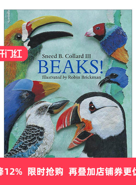 英文原版 Beaks 鸟喙 儿童动物科普百科绘本 Sneed B. Collard III 英文版 进口英语原版书籍