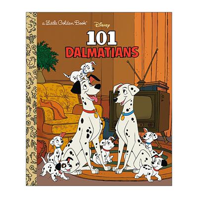英文原版 101 Dalmatians (Little Golden Book) 101斑点狗 101忠狗 兰登书屋精装小金书 迪士尼同名电影改编 英文原版书籍