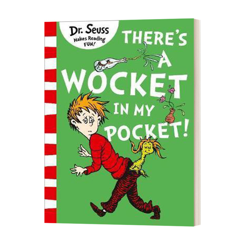 英文原版 DR.SEUSS There's a Wocket in My Pocket! 苏斯博士 蓝色系列绘本 英文版 进口英语原版书籍 书籍/杂志/报纸 儿童读物原版书 原图主图