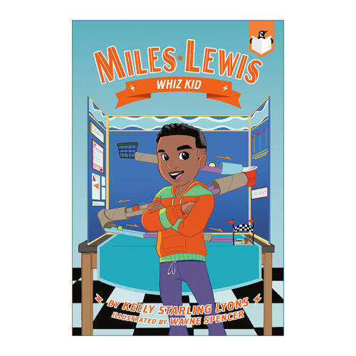 英文原版 Miles Lewis 02 Whiz Kid 迈尔斯·刘易斯系列2 神童 儿童运动章节桥梁故事书 Kelly Starling Lyons 英文版 进口书籍