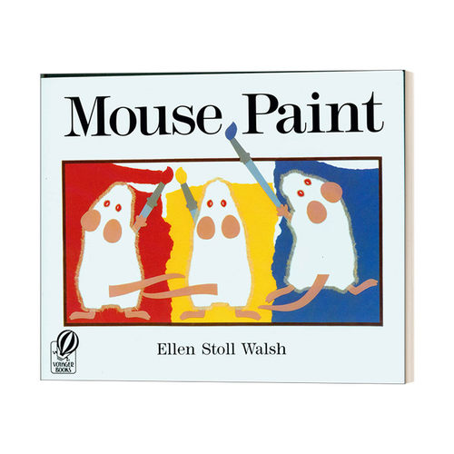 Mouse Paint 老鼠画画 Ellen Stoll Walsh 廖彩杏书单 小学学习启蒙图画书进口原版英文书籍