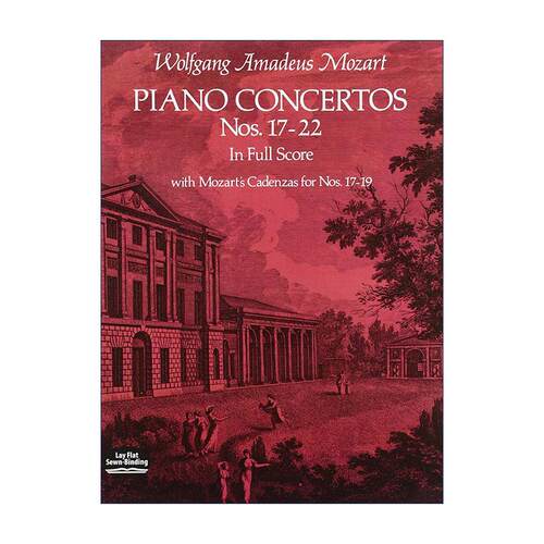 英文原版 Piano Concertos Nos.17-22 in Full Score 莫扎特钢琴协奏曲第17-22号全谱 英文版 进口英语原版书籍