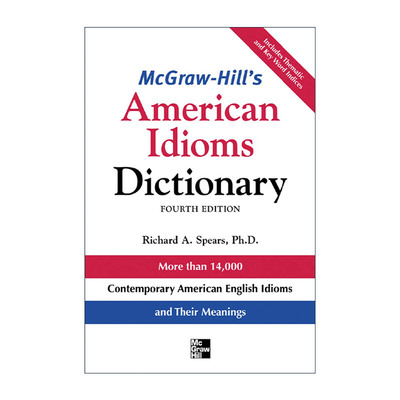 英文原版 McGraw-Hill's Dictionary of American Idioms Dictionary 麦克劳希尔 美国惯用语词典 第4版 英文版 进口英语原版书籍