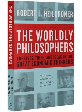 几位著名经济思想家的生平时代和思想 The Worldly Philosophers 英文原版书 斯密 傅立叶 马克思 凯恩斯 经济学家生平思想理论书