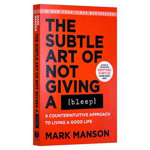 英文原版 The Subtle Art of Not Giving a Bleep 不在乎的精妙艺术 重塑幸福 如何活成你想要的那样 英文版 进口英语原版书籍