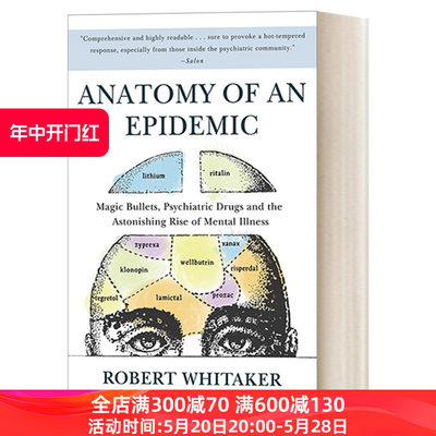 英文原版 Anatomy of an Epidemic 精神病大流行 历史 统计数字 用药与患者 心理健康 Robert Whitaker 英文版 进口英语原版书籍