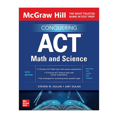英文原版 Conquering ACT Math and Science 征服美国高考数学与科学 第5版 英文版 进口英语原版书籍