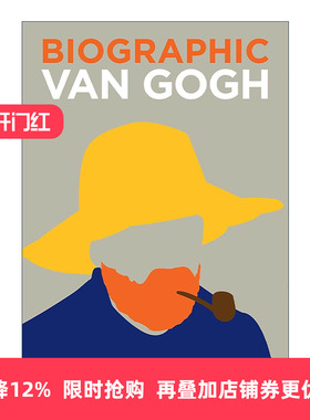 英文原版 Biographic Van Gogh 梵高 印象派画家 信息图表式精装名人传记 英文版 进口英语原版书籍