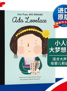 英文原版 Little People big Dreams Ada Lovelace 小人物大梦想系列 阿达·洛芙莱斯  杰出数学家 史上首位程序员 精装绘本