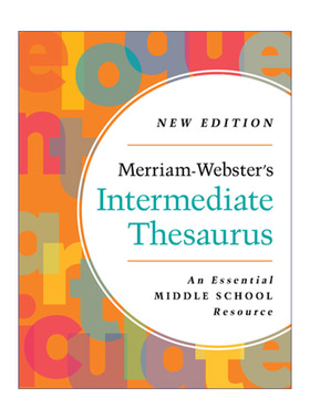 英文原版 Merriam-Webster's Intermediate Thesaurus laminated 2023 韦氏中级同义词词典 2023年新版 英文版 进口英语原版书籍