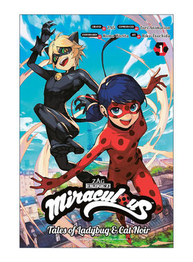 英文原版 Miraculous (Manga) 1 绽放瓢虫少女1 奇迹少女 瓢虫和黑猫觉醒 同名Netflix网飞电影动漫漫画 英文版 进口英语原版书籍