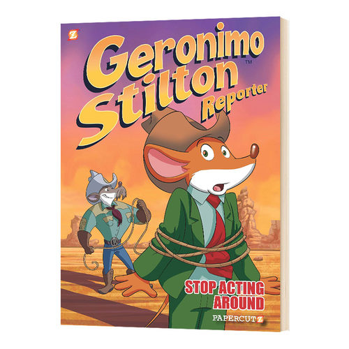 老鼠记者 Geronimo Stilton Reporter 3 Stop Acting Around 英文原版 全彩漫画小说3 精装 英文版进口英语书籍