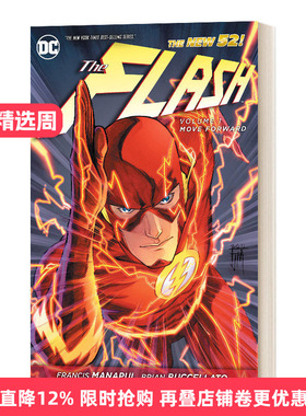 英文原版 The Flash Vol. 1 Move Forward (The New 52) 闪电侠第一卷 前进 英文版 进口英语原版书籍