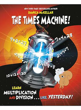 英文原版 The Times Machine McKellar Math 时光机器 乘除法 儿童趣味数学学习工具书 英文版 进口英语原版书籍
