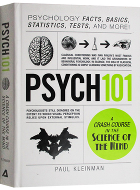 101系列 心理学 Psych 101 Psychology 英文原版书 心理学书籍 Paul Kleinman 精装进口英语书 Adams Media Corporation
