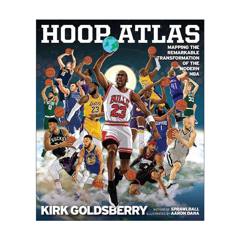 英文原版 Hoop Atlas 篮球图史 描绘现代NBA的非凡转变 精装 英文版 进口英语原版书籍