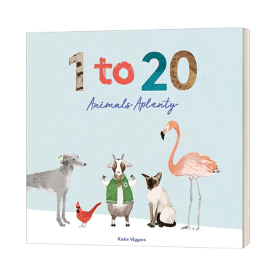 1 to 20 Animals Aplenty  插画家Katie Viggers 动物一到十进口原版英文书籍