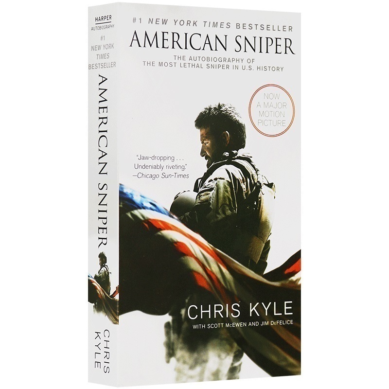 美国狙击手 American Sniper 英文原版自传体小说 美国著名狙击手海豹突击队枪手克里斯·凯尔自传 同名电影原著 纽约时报畅销书