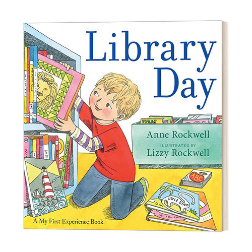 Library Day  去图书馆的一天  A My First Experience进口原版英文书籍