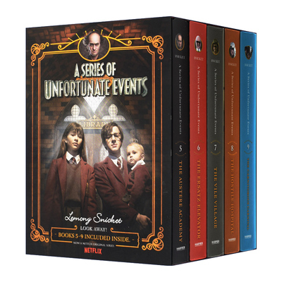 英文原版 A Series of Unfortunate Events #5-9 波特莱尔大冒险 雷蒙斯尼奇的不幸历险套装5-9册 英文版 进口英语原版书籍