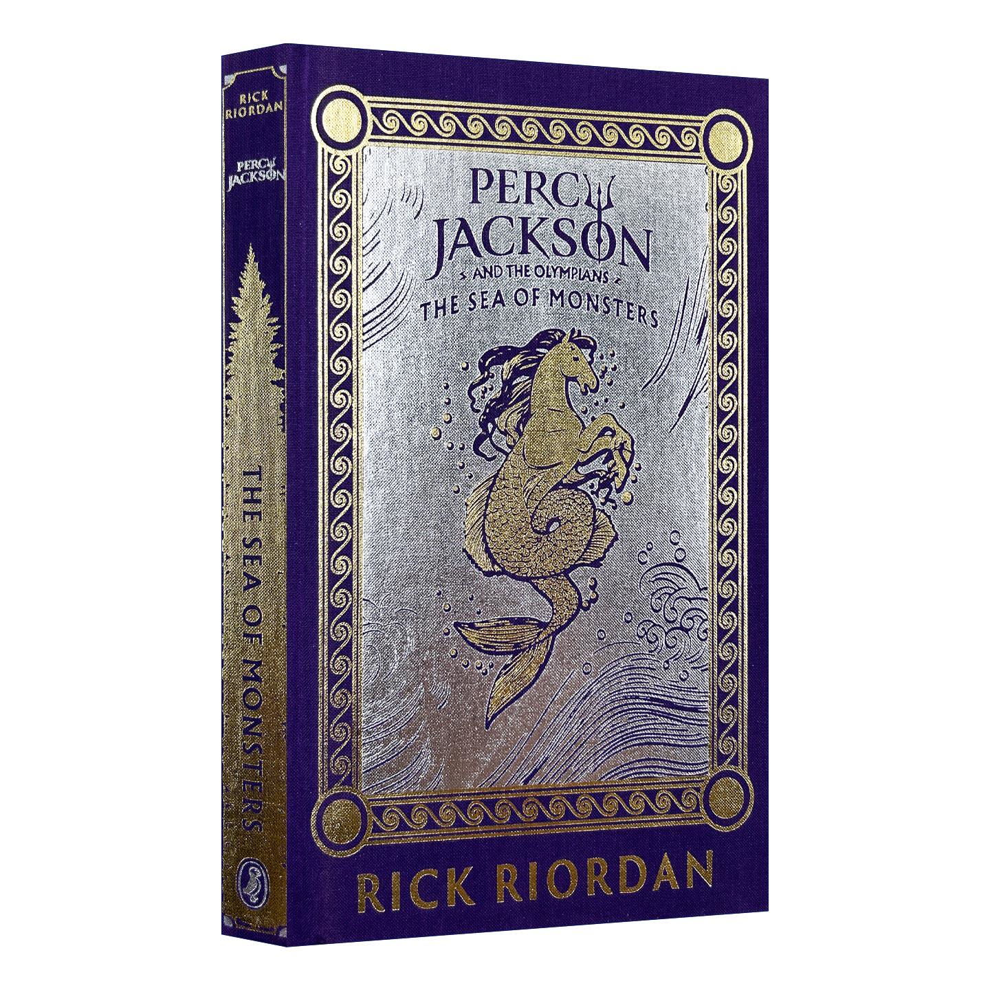 英文原版 Percy Jackson and the Olympians The Sea of Monsters 波西·杰克逊与魔兽之海 精装刷边收藏版 波西杰克逊第一季