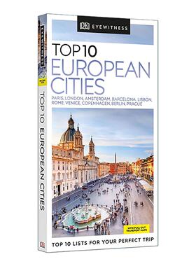 英文原版 DK Top 10 European Cities DK目击者旅行口袋指南 欧洲十大城市 英文版 进口英语原版书籍
