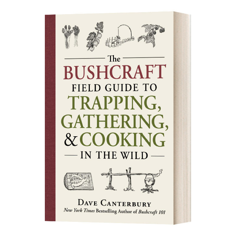 英文原版 The Bushcraft Field Guide to Trapping  Gathering  and Cooking in the Wild 野外生存指南 英文版 进口英语原版书籍