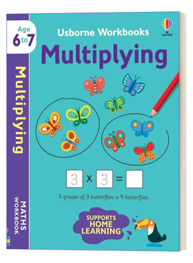 Usborne Workbooks Multiplying 6-7 尤斯伯恩乘法练习册6-7岁进口原版英文书籍