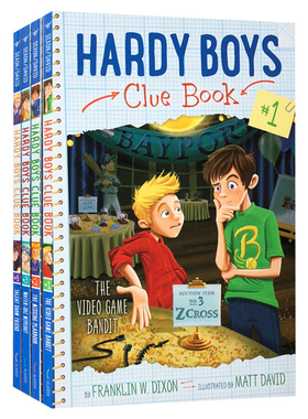 Hardy Boys Clue Book Collection Books 1-4 哈迪男孩 1-4册进口原版英文书籍