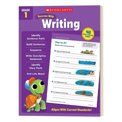 英文原版 Scholastic Success with Writing Grade 1 学乐成功系列写作练习册一年级 英文版 进口英语原版书籍