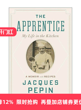 英文原版 The Apprentice 学徒 我的厨房生活 世界名厨雅克·贝潘传记 英文版 进口英语原版书籍