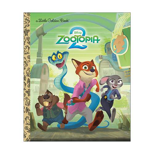 英文原版 Disney Zootopia 2 Little Golden Book 迪士尼 疯狂动物城2 兰登书屋精装小金书 同名电影改编 英文版 进口英语原版书籍