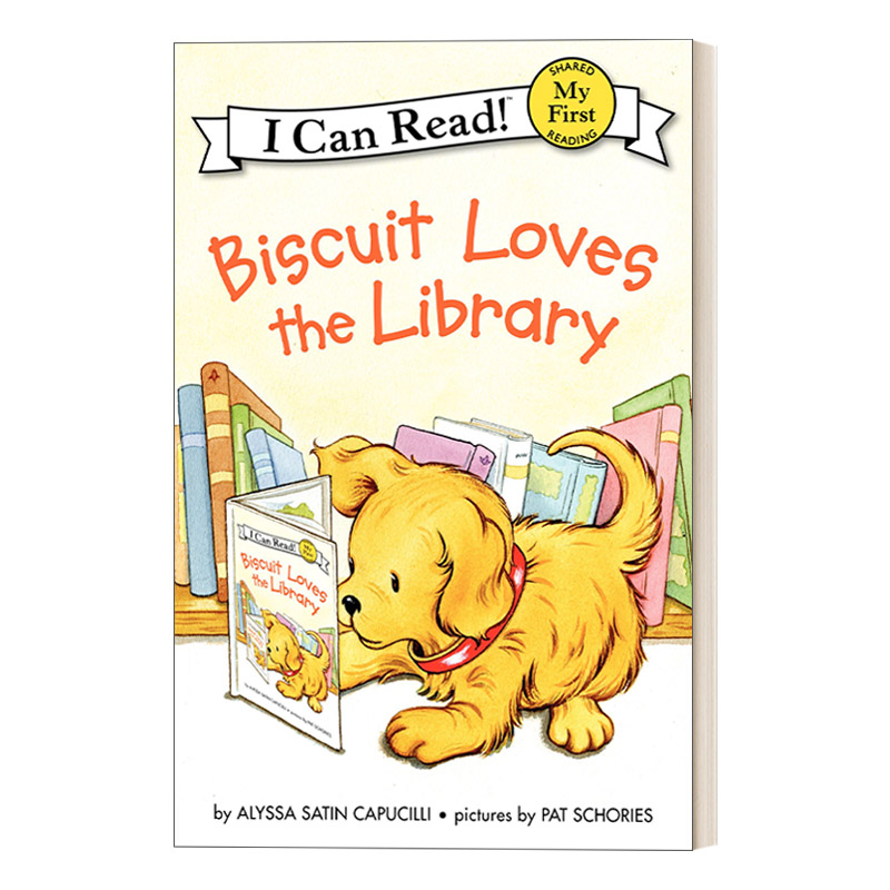 英文原版 My First I Can Read Biscuit Loves the Library 小饼干狗喜欢图书馆 英文版 进口英语原版书籍