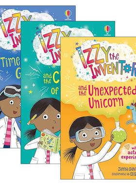 英文原版 Izzy the Inventor 发明家伊兹系列3册 儿童幽默动作冒险章节桥梁书 英文版 进口英语原版书籍