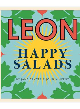 英文原版 Happy Leons Leon Happy Salads 莱昂的快乐沙拉 100多个沙拉食谱精装 英文版 进口英语原版书籍