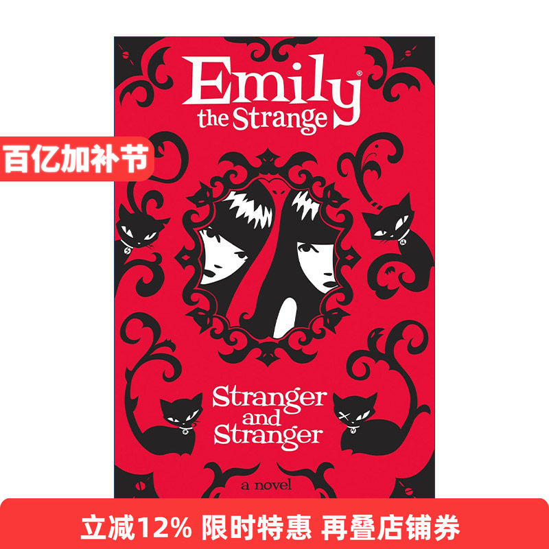 英文原版 Emily the Strange Stranger and Stranger 怪异的艾米莉2 复仇 美国经典漫画人物小说 儿童章节书精装进口英语原版书籍